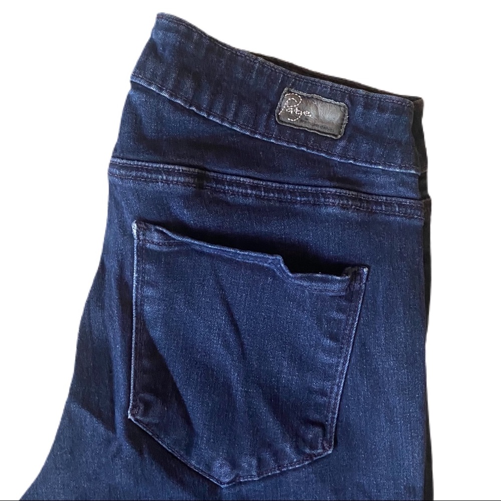 Paige Rowena Denim Legging Dark Wash Sz 26 - Picture 4 of 7